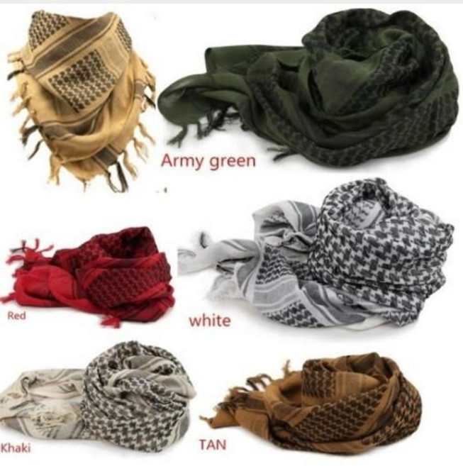 - 밀리터리 택티컬 쉐마그 스카프, 화이트