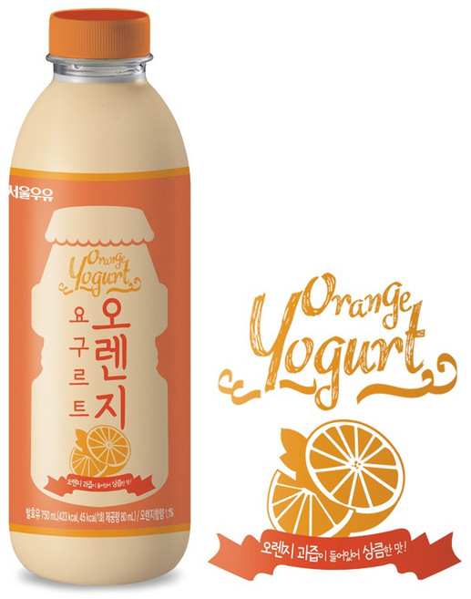 서울우유 오렌지요구르트 750ml, 6개