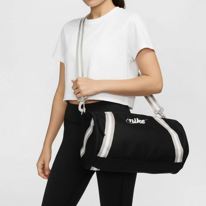 나이키 더플백 남녀공용 크로스백 숄더백 레트로 팀백 스포츠 가방 헬스 피트니스 요가 가방, 1개