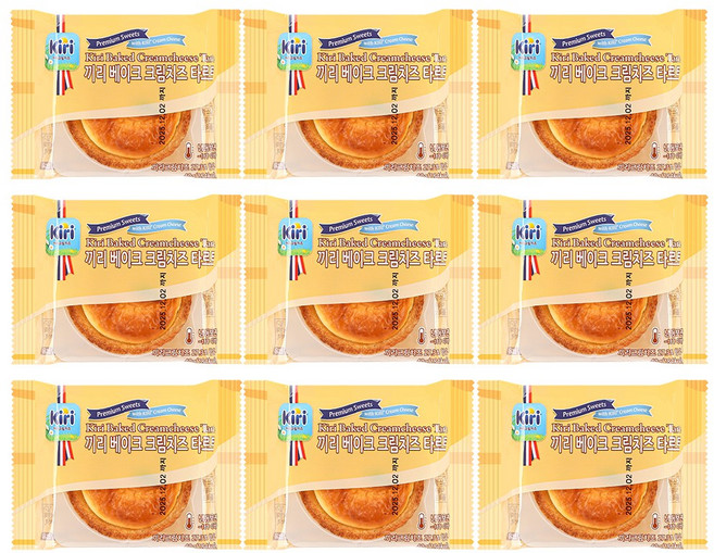 끼리 크림치즈 타르트 베이크 9개, 40g