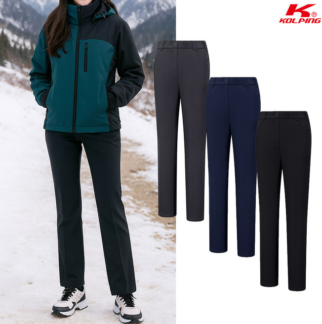 콜핑 여성 겨울 기모 방수 기본 등산 바지 KSC954SP3W