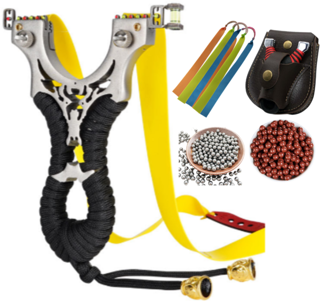 전문가용새총 울버린새총 새총알 세트 저격용 사냥용 고무줄 새총 슬링샷, 울버린, 1개