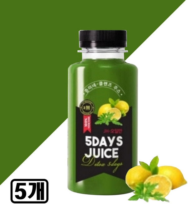 준이네클렌즈 디톡스다이어트 오일만주스 555주스 5일만주스 250ml (냉동) 5개입, 5개