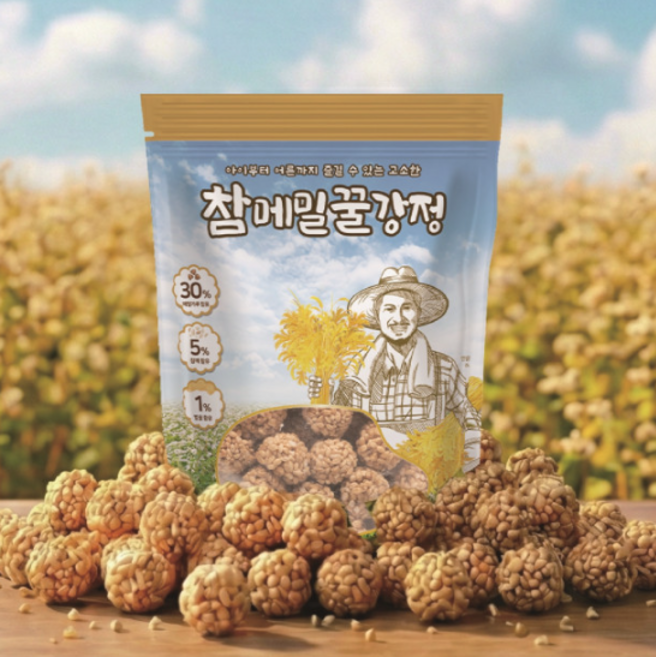 고소한 전통과자 참메밀꿀강정, 1개, 220g