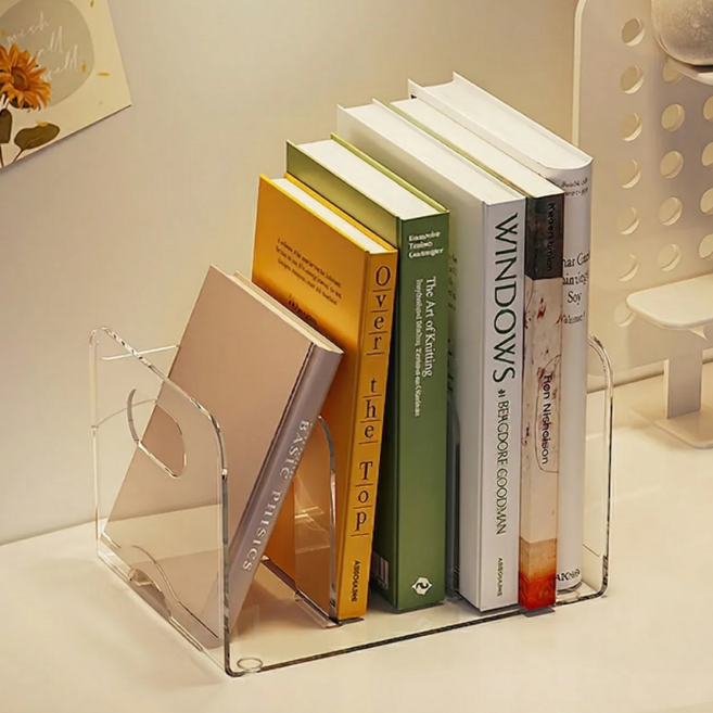 데이모노 데스크 책꽂이 북엔드, 투명