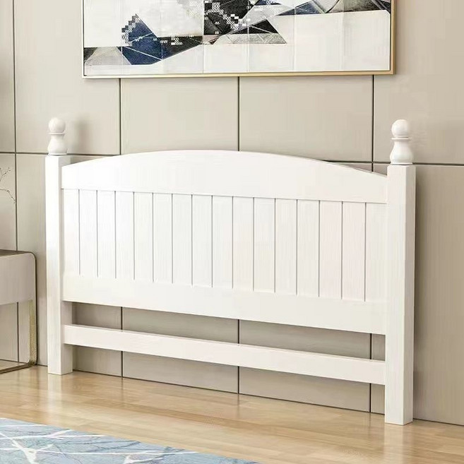 원목 침대 우드 헤드 백 보드 무헤드 프레임 머리맡 받침, 로마 기둥 스타일(흰색)