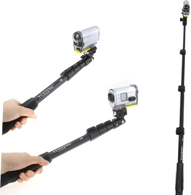 촬영 소니 호환 액션캠 카메라 핸드폰 셀카봉 모노포드 AS200V X1000VR, 본상품