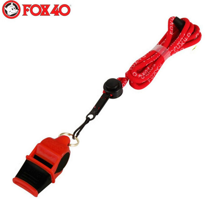 폭스호각 소닉 블라스트 CMG II 줄포함, 레드/블랙, 1개