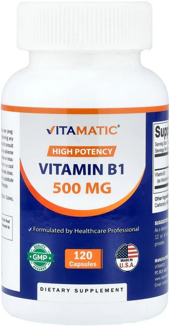 아이허브 비타민B1 500mg 캡슐 120정, A, 1개 - 쿠팡