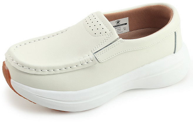 비버리힐즈폴로클럽 이지핏 남녀 천연 소가죽 컴포트화 여자 여자 단화 편한 슬립온