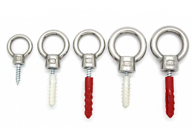 굿나잇몰 스텐 아이너트 피스 세트 나사고리 고리피스 콘크리트칼블럭, 2개, 스텐 아이너트&피스 세트