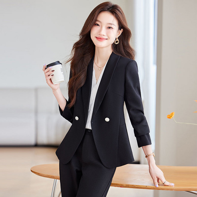 휠렉스 여성 주름 정장 오피스룩 상하세트 YQ35