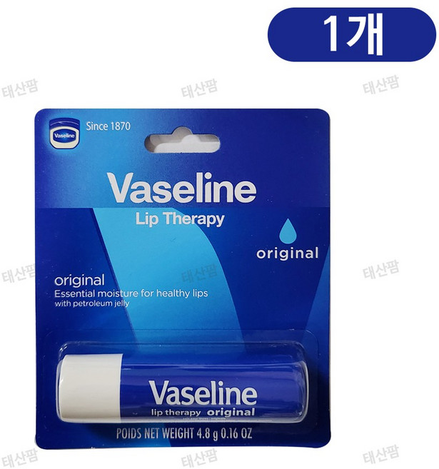 바세린 립테라피 스틱, 오리지날, 4.8g, 1개