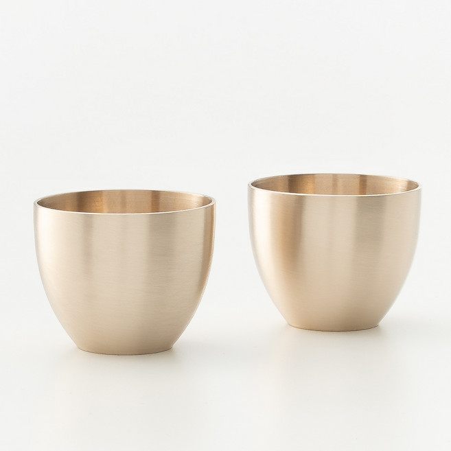 광명유기 방짜유기 술잔세트 소주잔 2P세트, 2개