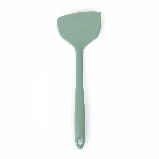하루네 국산 프리미엄 실리콘 알뜰주걱 볶음주걱 코팅팬 보호 주방조리도구 스파츌라 특대, 1개, 그린