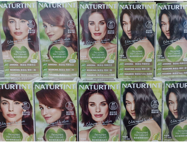 NATURTINT 赫本染髮劑 60ml 3N深棕黑色 西班牙原裝進口 溫和遮蓋白髮, 2個, 3N-深棕黑色