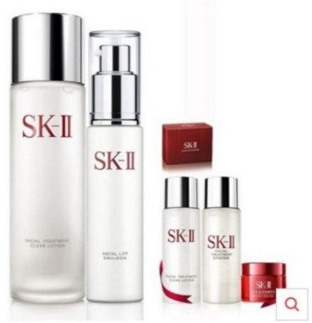 (정품)SK-2 스킨 로션 세트 SK2 페이셜 클리어로션 230ml+SK2 페이셜 리프트 에멀젼 100g+7월증정품(랜덤발송), 2개