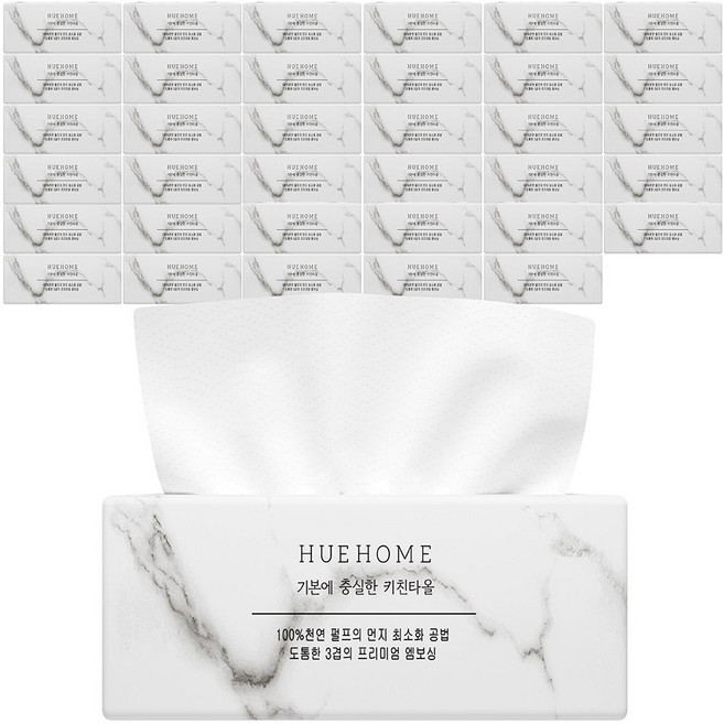 휴홈 뽑아쓰는 기본에 충실한 키친타올, 36개, 100매