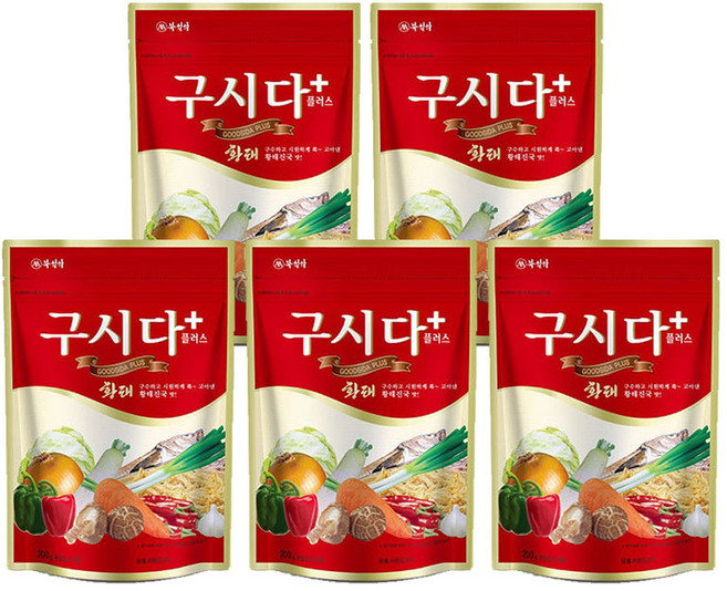 북설악 구시다플러스(200gx5개) 황태 웰빙 구시다 플러스 천연조미료, 200g, 4개