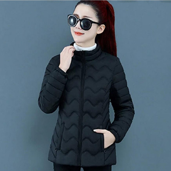 여성용 슬림 오리털 레귤러 핏 경량 자켓