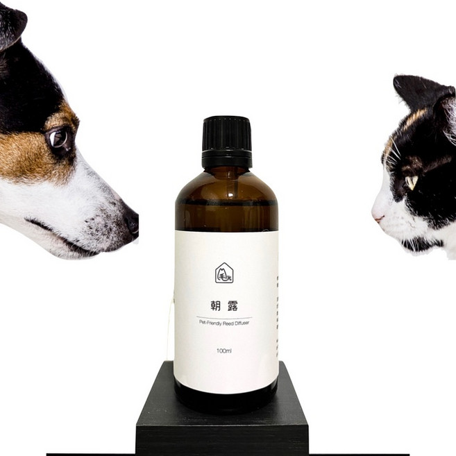 Naomi 毛米 寵物友善精油擴香補充瓶 朝露 100ml, 1個, 朝露 擴香補充瓶, 快樂鼠尾草、花梨木、甜馬鬱蘭