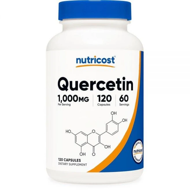 뉴트리코스트 퀘르세틴 1000mg 캡슐 Nutricost Quercetin, 1개, 120정 - 쿠팡
