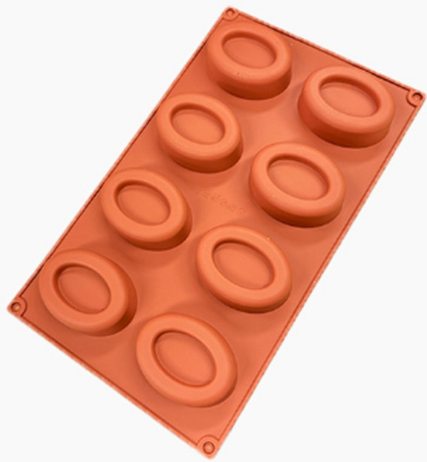 제과골목 홈 오발도넛 사바린 8구 실리콘몰드[얇은 테두리], 1개