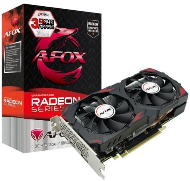 AFOX 라데온 RX 580 2048SP D5 8GB 디앤디컴