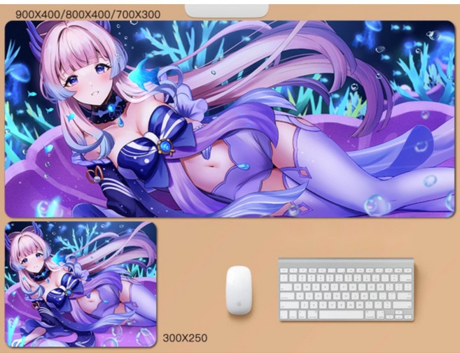 원신 산고노미야 코코미 캐릭터 장패드 38종 마우스패드 굿즈, 900x400mm, 3mm, 코코미 장패드 N, 1개