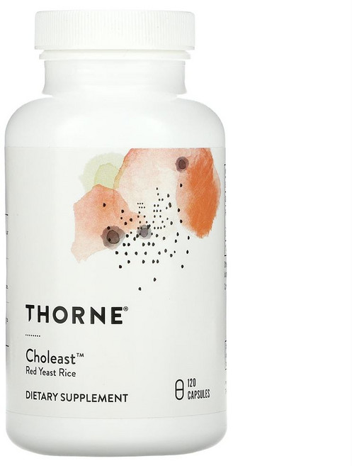 쏜리서치 콜레스트 120정 붉은 효모 쌀 홍국 레드 이스트 라이스 CoQ10 코큐텐 효능, 1개