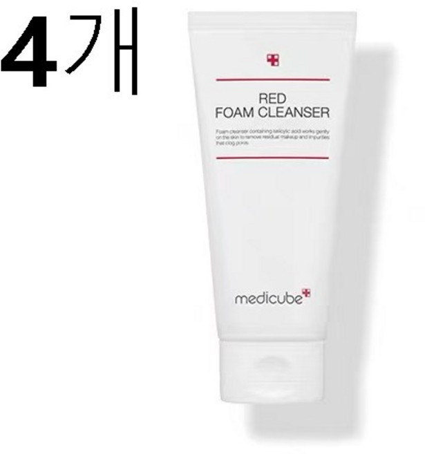 메디큐브 레드 폼 클렌저, 120ml, 4개