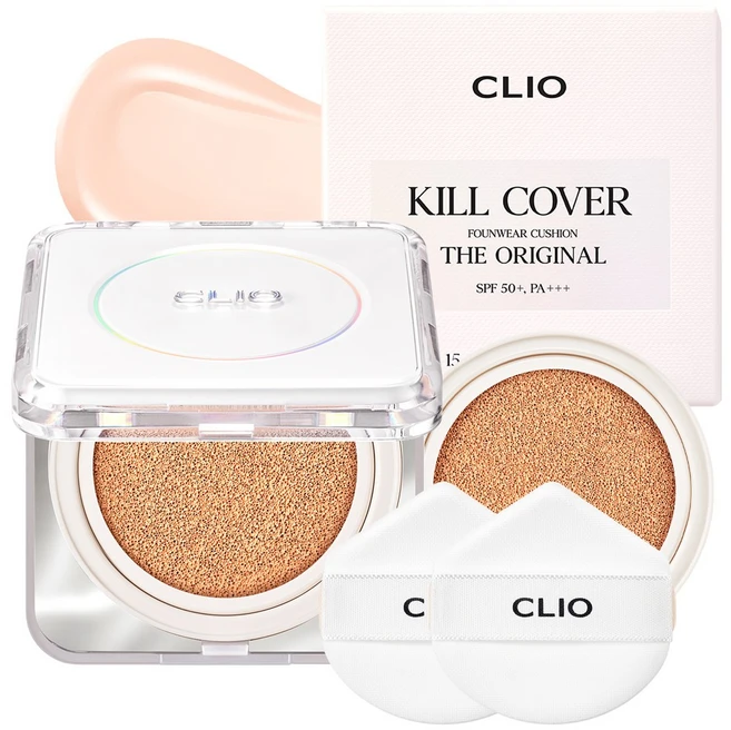 클리오 킬커버 파운웨어 쿠션 디 오리지널 기획세트+단독증정, 19C 라이트 - 쿠팡