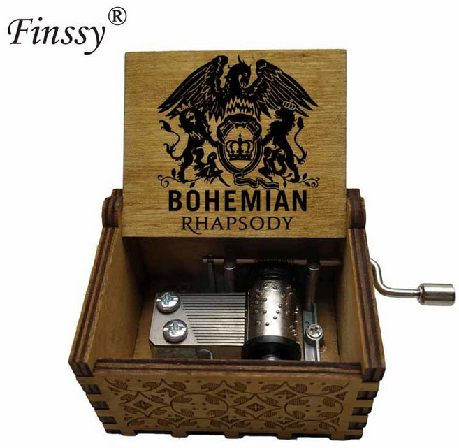 컬러 프린트 뮤직박스 나무 학생 노래 선물 보헤미안 음악 랩소디 맞춤 테마, 6 music 38