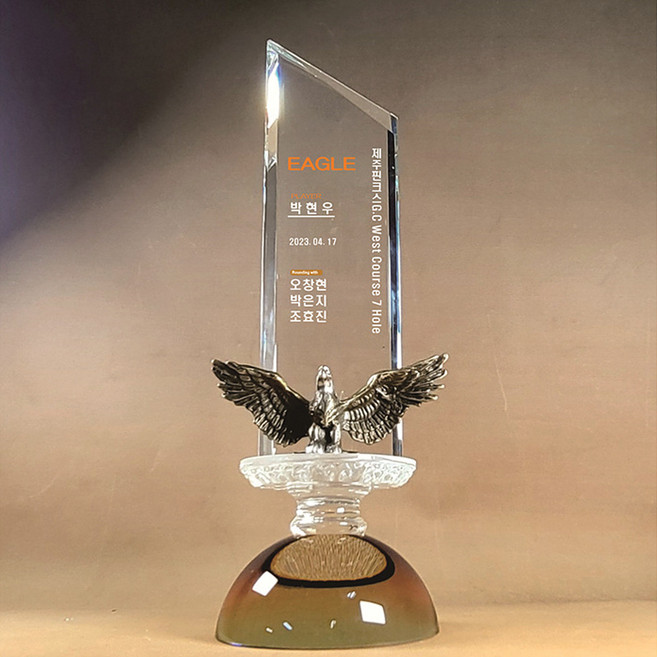 [좋은상패] 골프트로피 홀인원트로피 싱글트로피 홀인원패 골프이글패 골프싱글패 이글트로피 우승대회골프상패 골프상패 골프기념패 QBE501, 1개