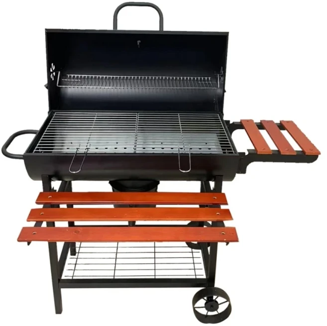 가격의 블랙 차콜 그릴 덮개가 있는 그릴 정원 피크닉용, 03 SCB-23-01 Black Red