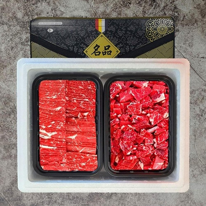 VGD 명절정육선물세트 불고기500g 국거리500g 1kg 소고기 명절선물 냉동, 1개