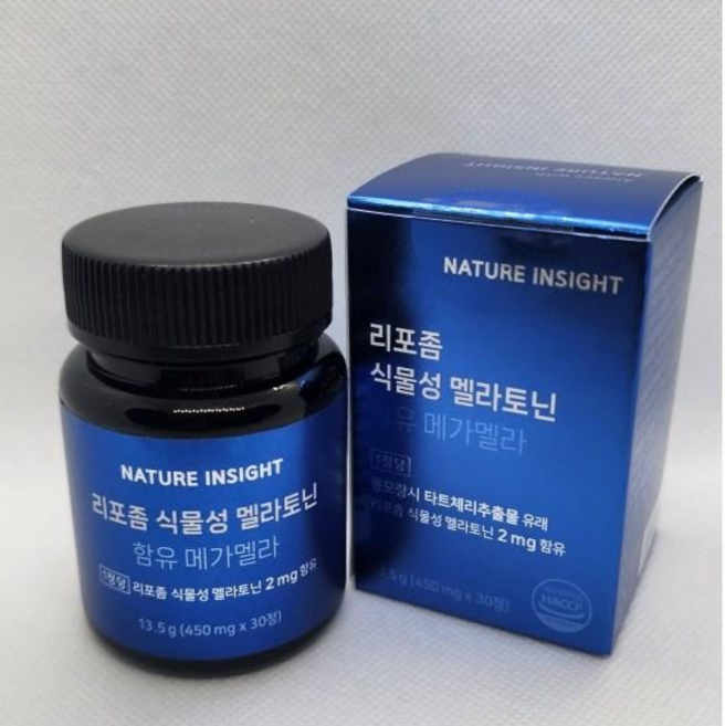 식물성 리포좀 멜라토닌, 1박스, 30정