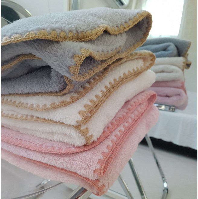 누비앤 소파블랭킷 캠핑 학생 차량용 양털 극세사 무릎담요