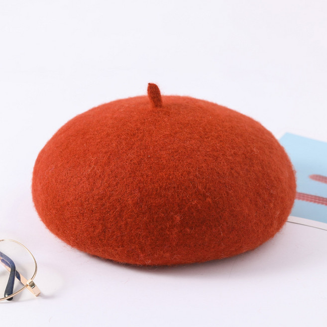 시웬 베레모 빵모자 화가모자 볼륨 무지 울 봄/가을/겨울 3계절용