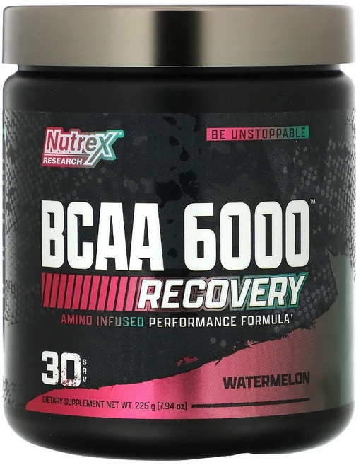 뉴트렉스리서치 BCAA 6000 수박 맛 225g, 1개 - 쿠팡