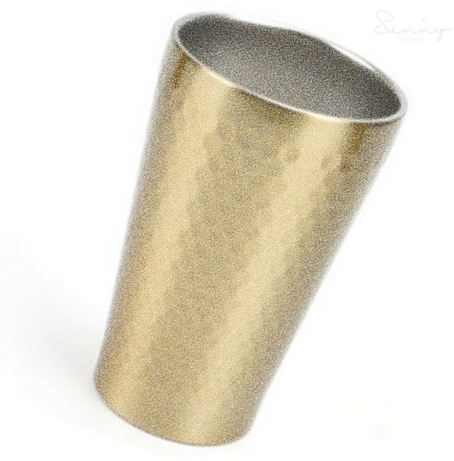 리치썬샵 티타늄 이중 벌집컵 350ml 맥주잔, 1개