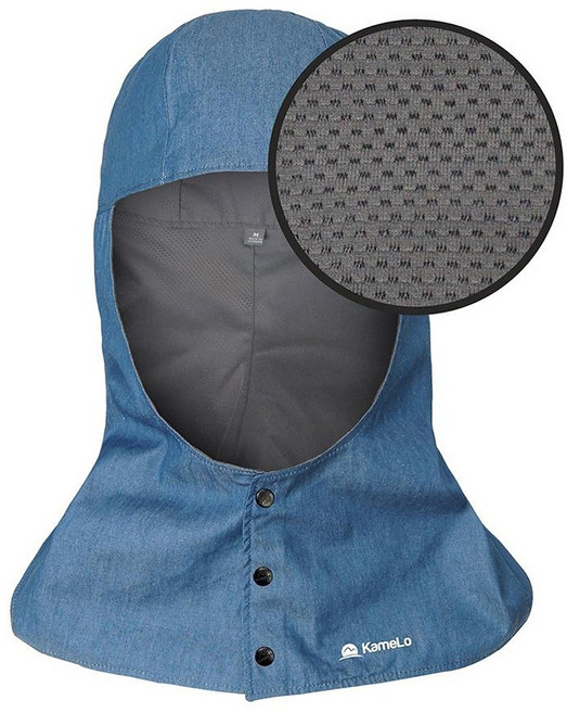 KC 안전인증 청두건 기능성 헤지 똑딱이 단추 용접 면 두건 향균 흡한 속건 자외선 차단 땀 흡수 모자