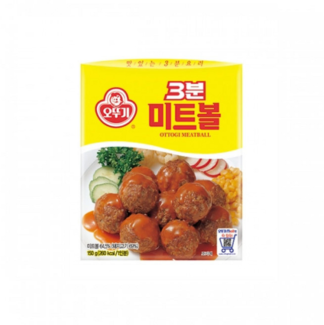 <올따옴> 오뚜기 3분 미트볼 150g x 15입, 15개
