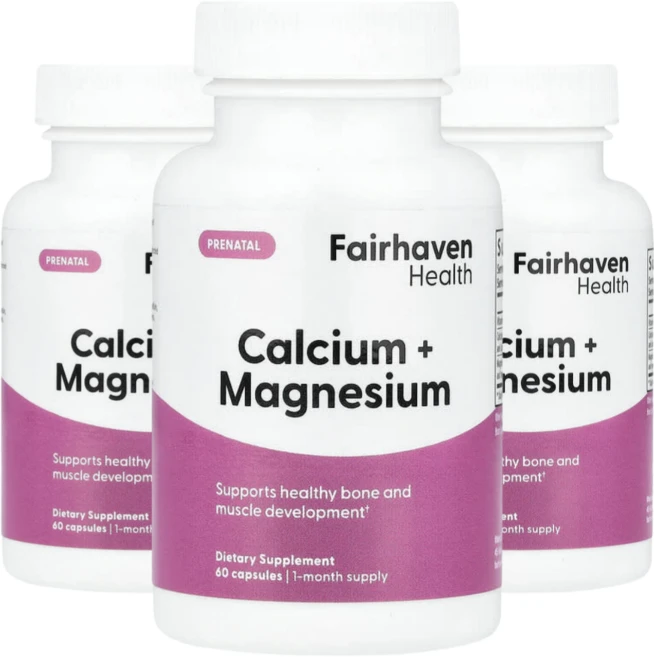 Fairhaven Health 페어헤이븐 헬스 Cal-Mag 칼슘 500mg 마그네슘 200mg, 60정, 3개 - 쿠팡