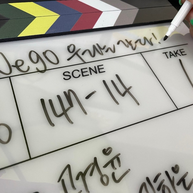 무비 촬영 아크릴 슬레이트 클래퍼보드, 1, 본상품선택