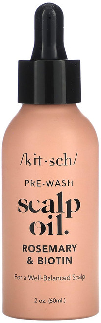 몸관리하세요 겨울입니다 Kitsch 세안 전 두피 오일 로즈메리 및 비오틴 60ml(2oz) 특별관리진행, Kitsch세안전두피오일로즈메리및비오틴60ml2oz