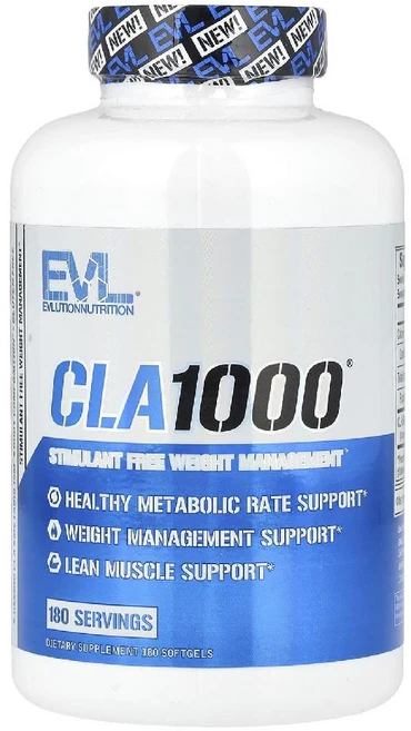 EVL CLA 1000 공액 리놀레산 잇꽃씨 오일 소프트젤 180정, 1개 - 쿠팡