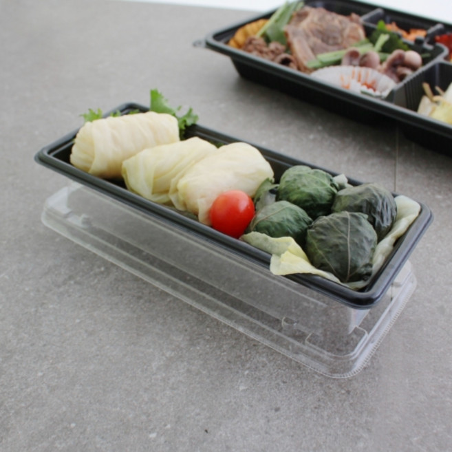 SPI-흑1호 일회용 회 초밥 일식 돈까스 배달 포장용기 [1200셋트]