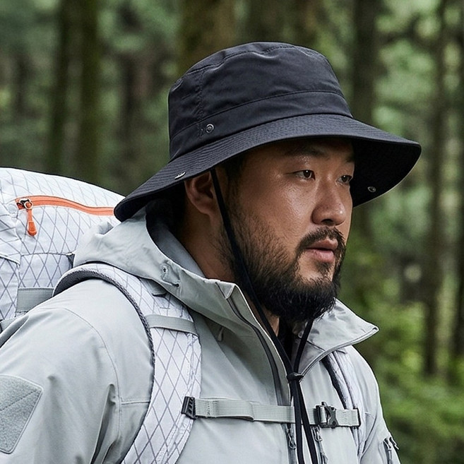 오버쉘 빅사이즈 대두 경량 방수 자외선차단 여름 등산모자 65cm, 그레이