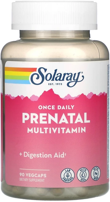 Solaray 하루 한번 산전 멀티비타민 90 베지 캡슐, Solaray하루한번산전멀티비타민90베지캡슐, 1개, 90정 - 쿠팡